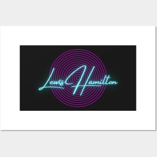 Lewis Hamilton Formula One neon Posters and Art